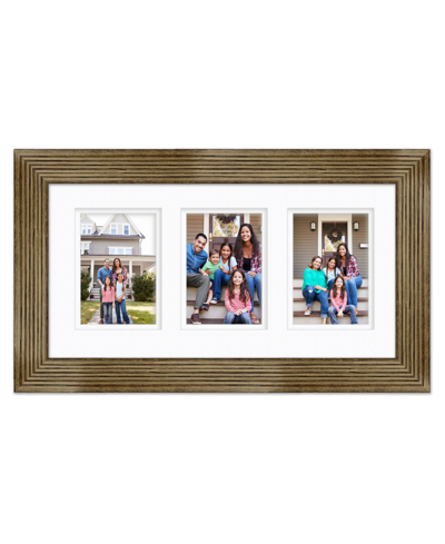 Shop Courtside Market Organics Collection Collage Picture Frame, 20" X 10" In Brown