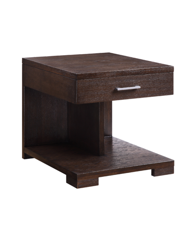 Shop Acme Furniture Niamey End Table In Brown
