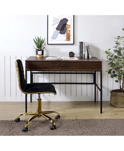 Shop Acme Furniture Verster Writing Desk With Usb Charging Dock In Black