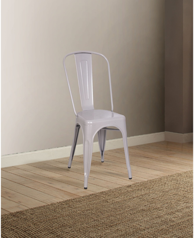 Shop Acme Furniture Jakia Side Chairs, Set Of 2 In Silver
