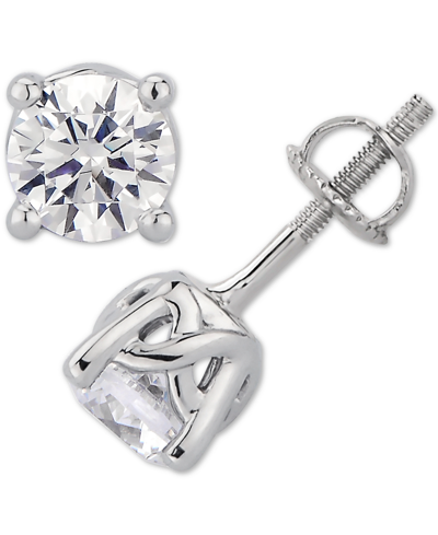 Shop Gia Certified Diamonds Gia Certified Diamond Stud Earrings (1-1/2 Ct. T.w.) Stud Earrings In 14k White Or Yellow Gold