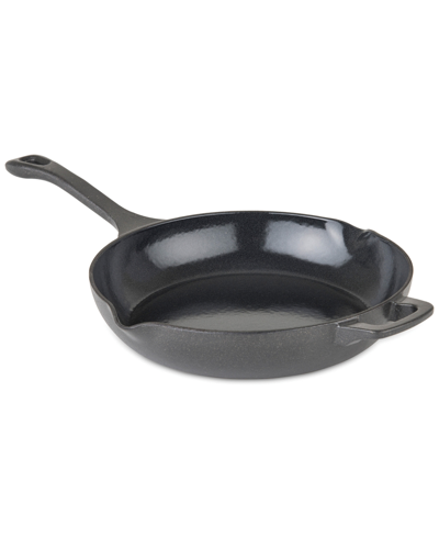 Shop Viking 10.5" Enamel Coated Cast Iron Chefs Pan With Spouts In Gray