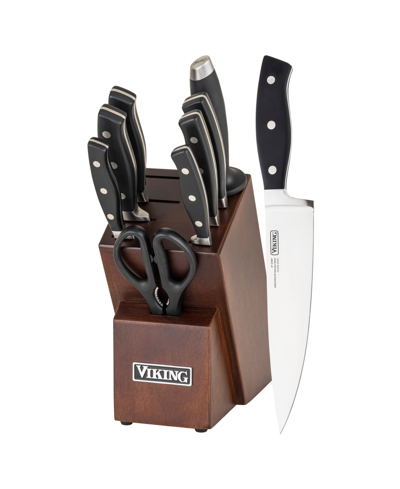 Shop Viking 10 Piece True Forged Cutlery Block Set In Multi