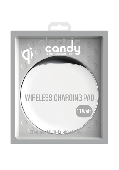 Shop Tzumi Electric Candy 10w Wireless Charging Pad In White