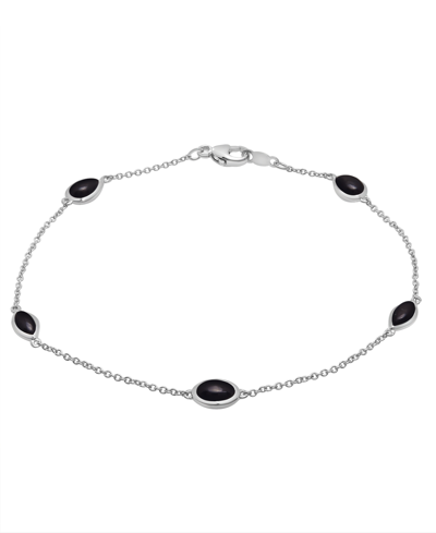 Shop Macy's Women's Station Bracelet In Black