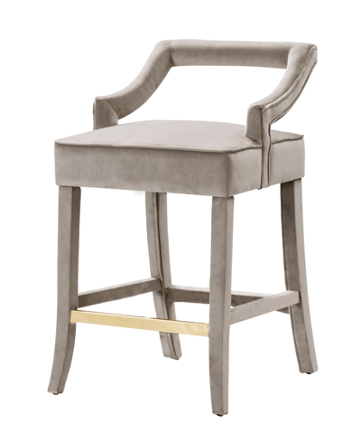 Shop Chic Home Chiara Counter Stool In Tan/beige