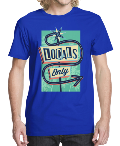 Shop Beachwood Men's Locals Only Sign Graphic T-shirt In Blue