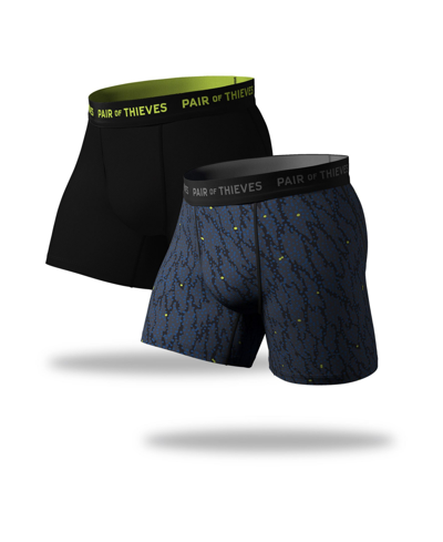 Shop Pair Of Thieves Men's Super Fit Boxer Briefs, Pack Of 2 In Blue