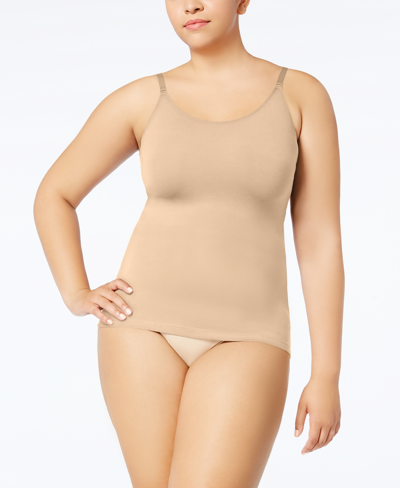 Shop Spanx Plus Size Hollywood Socialight Cami In Tan/beige