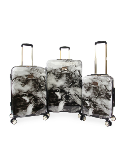 Shop Bebe 3-piece Hardside Luggage Set In Black