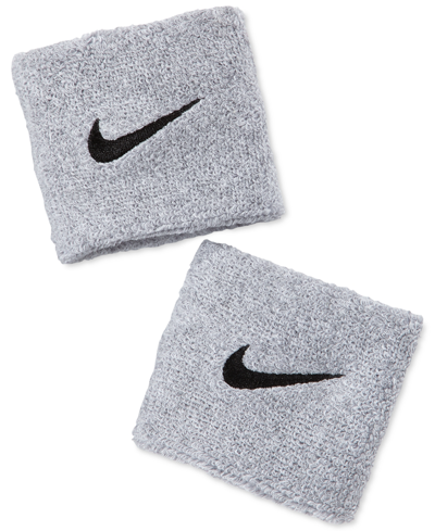 Shop Nike Swoosh Sweatbands In Gray