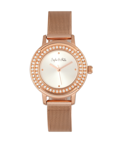 Shop Sophie And Freda Quartz Cambridge Alloy Watches 28mm In Gold