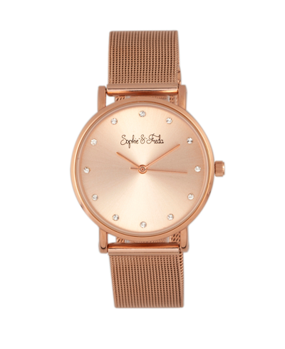 Shop Sophie And Freda Quartz Savannah Alloy Watches 32mm In Gold