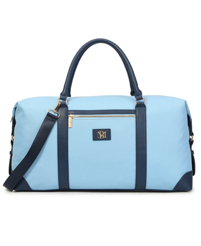 Shop Badgley Mischka Barbara Tote Weekender Travel Bag In Blue