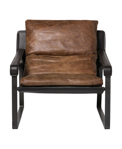 Shop Moe's Home Collection Connor Club Chair - Brown In Tan/beige
