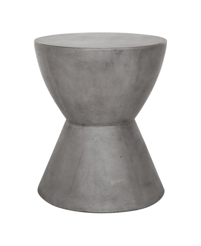 Shop Moe's Home Collection Hourglass Outdoor Stool In Gray