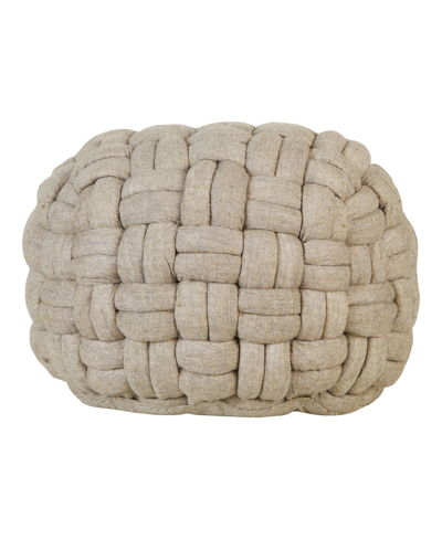 Shop Moe's Home Collection Bronya Pouf In Brown