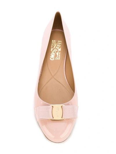 Shop Ferragamo Salvatore  'varina' Ballerinas - Rosa In Pink