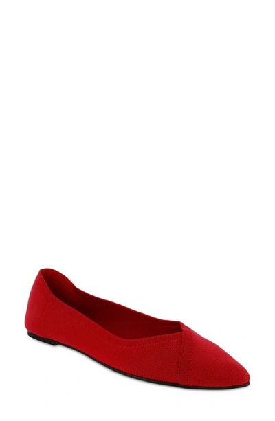 Shop Mia Elanna Knit Flat In New Red