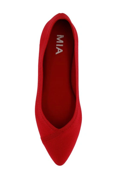 Shop Mia Elanna Knit Flat In New Red