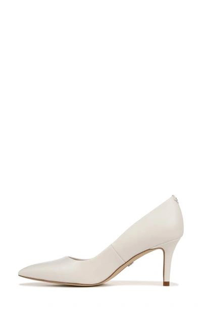 Shop Sam Edelman Vienna Pointed Toe Pump In Bright White