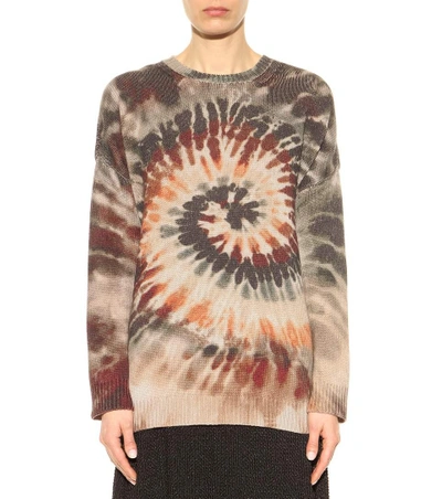Printed cashmere sweater