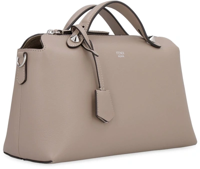 Shop Fendi By The Way Leather Handbag In Beige