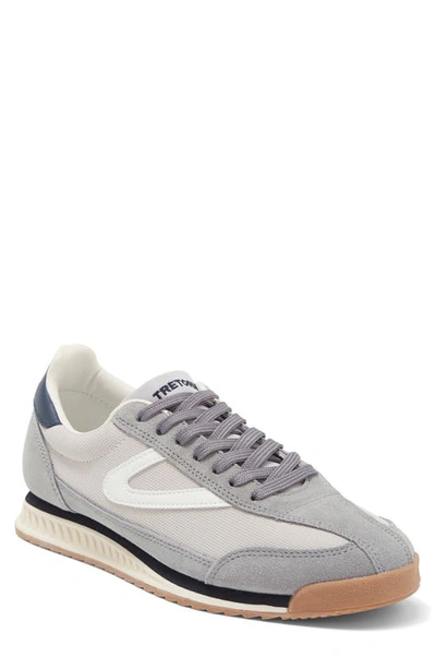 Shop Tretorn Rawlins Retro Sneaker In Grey/white