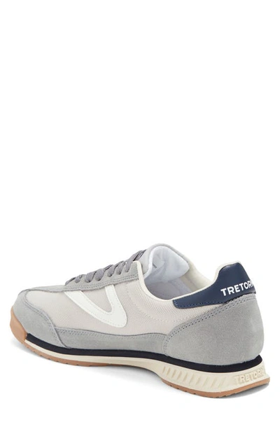 Shop Tretorn Rawlins Retro Sneaker In Grey/white