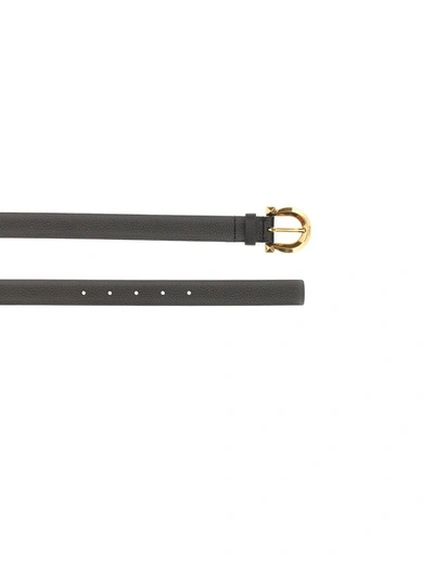 Shop Ferragamo Belt With Buckle Hooks In Black