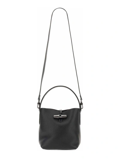 Roseau Essential L Bucket bag Black - Canvas (10222HDN001)