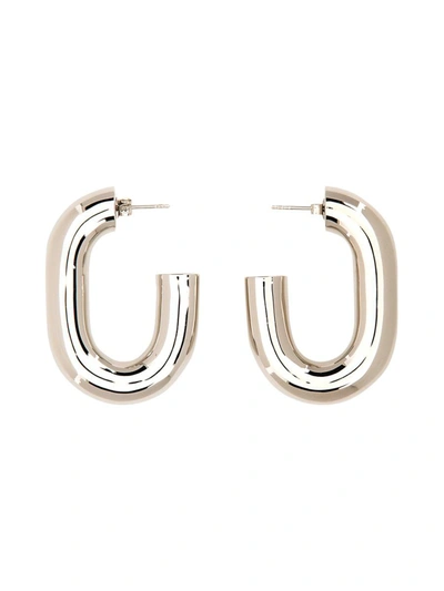 Shop Paco Rabanne Earrings Xl Link In Silver