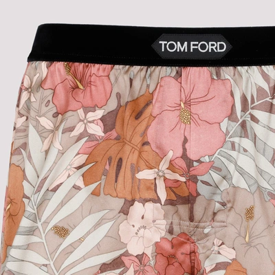 Shop Tom Ford Silk Boxer Underwear In Nude &amp; Neutrals