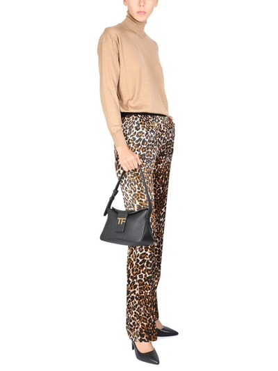 Shop Tom Ford Animal Print Pants In Multicolor