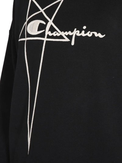 Shop Champion X Rick Owens Tommy Sweatshirt In Black