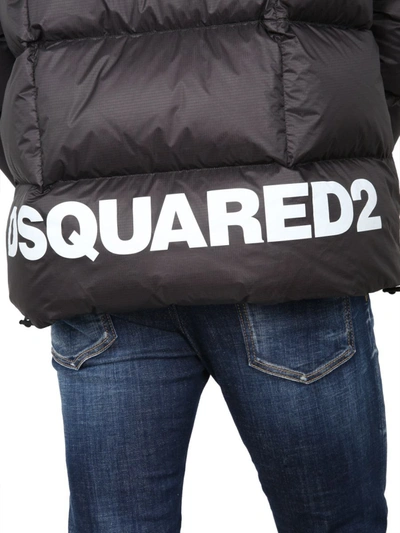 Shop Dsquared2 Quilted Down Jacket In Black