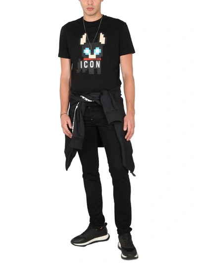 Shop Dsquared2 T-shirt Ciro Cool Fit In Black