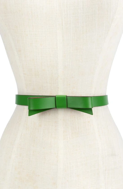 Shop Kate Spade Bow Belt In Ks Green