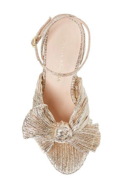 Shop Loeffler Randall Camellia Knotted Sandal In Champagne