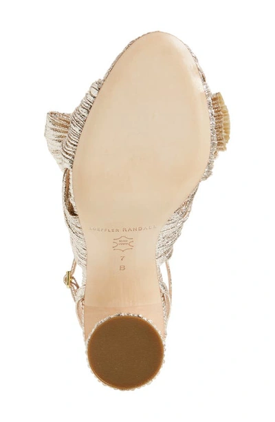 Shop Loeffler Randall Camellia Knotted Sandal In Champagne