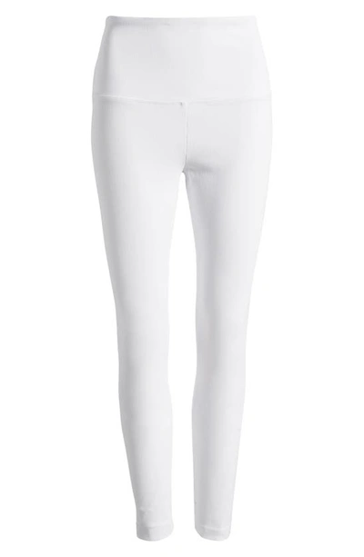 Shop Lyssé High Waist Denim Leggings In White