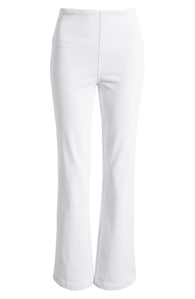 Shop Lyssé High Waist Bootcut Pants In White