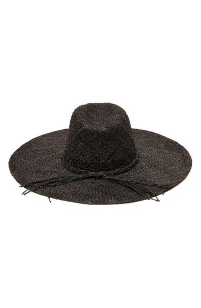 Shop San Diego Hat Sun Dialed Woven Paper Hat In Black