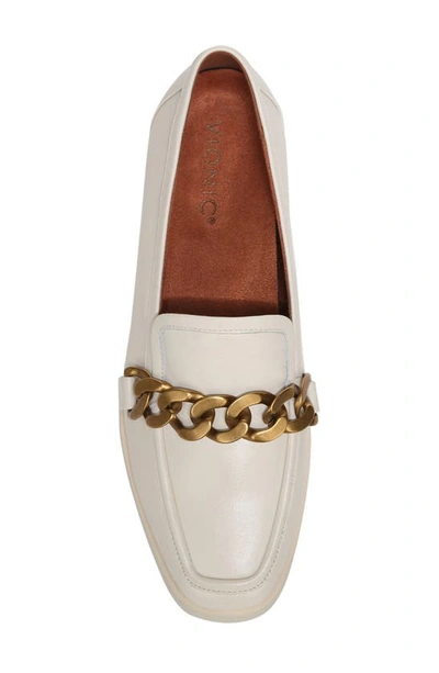 Shop Vionic Mizelle Curb Chain Loafer In Cream Leather