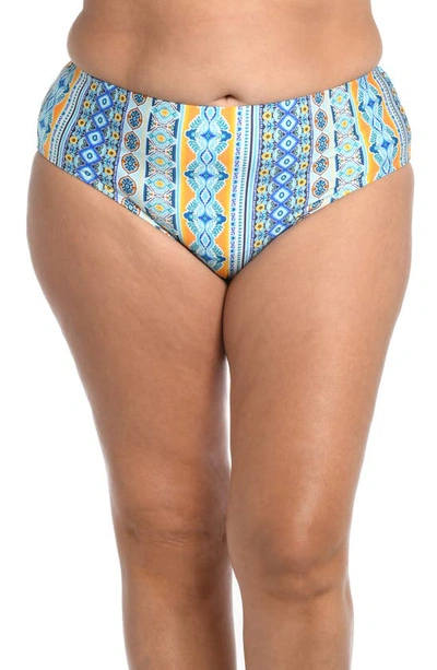 Shop La Blanca Scarf Hipster Bikini Bottoms In Ice Blue