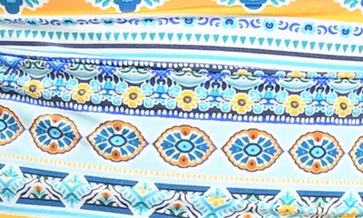 La Blanca Scarf Keyhole Tankini Top In Blue