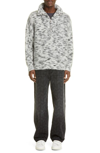 Isabel Marant Jorje Denim Straight Leg Jeans In Faded Black