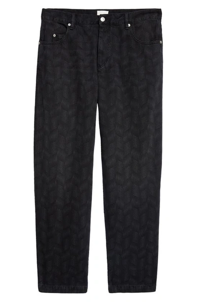 Isabel Marant Jorje Denim Straight Leg Jeans In Faded Black