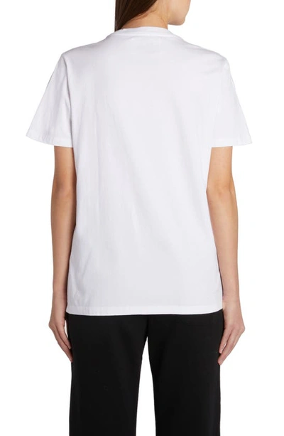 Shop Golden Goose Regular Fit Small Star Logo Graphic T-shirt In Optic White/ Black