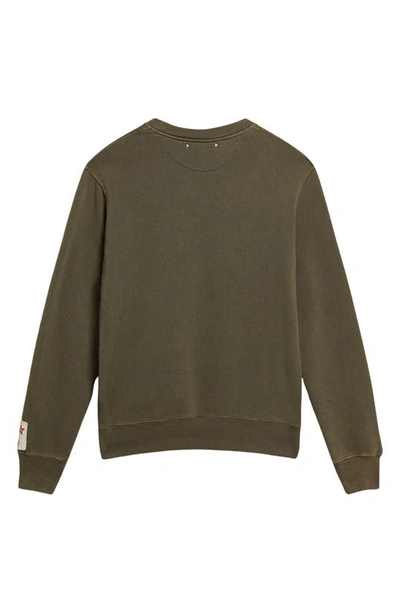 Golden Goose Athena Crystal Embellished Distressed Cotton Sweatshirt In Anthracite